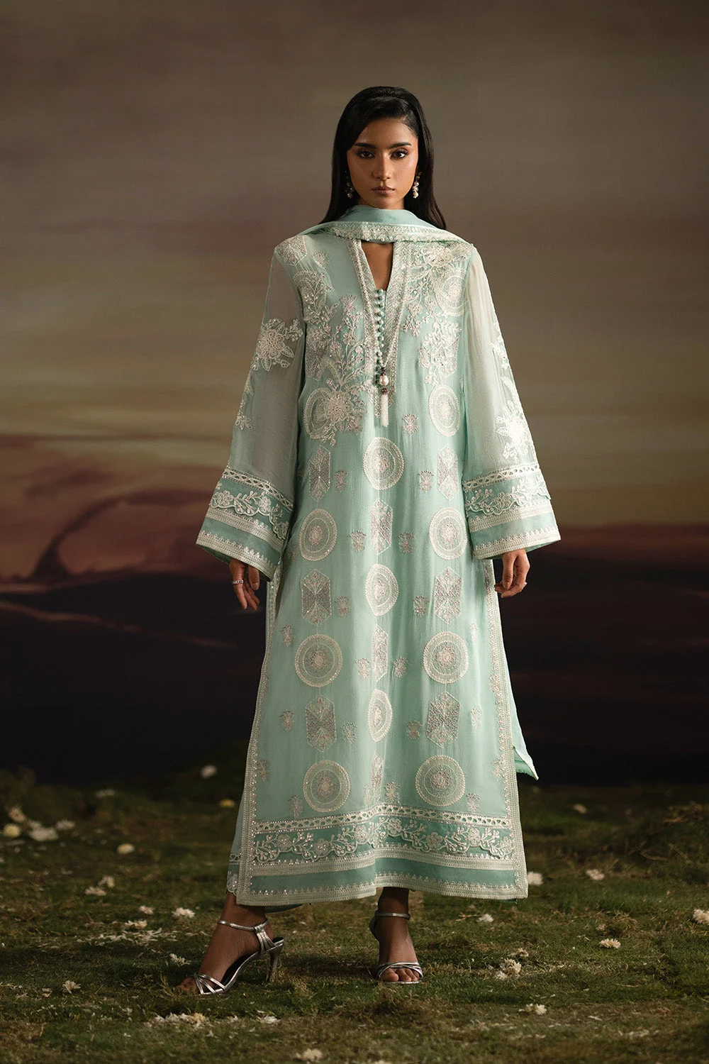 3-Piece-Embroiderd-Chiffon ILAVALAGI - FWU5709