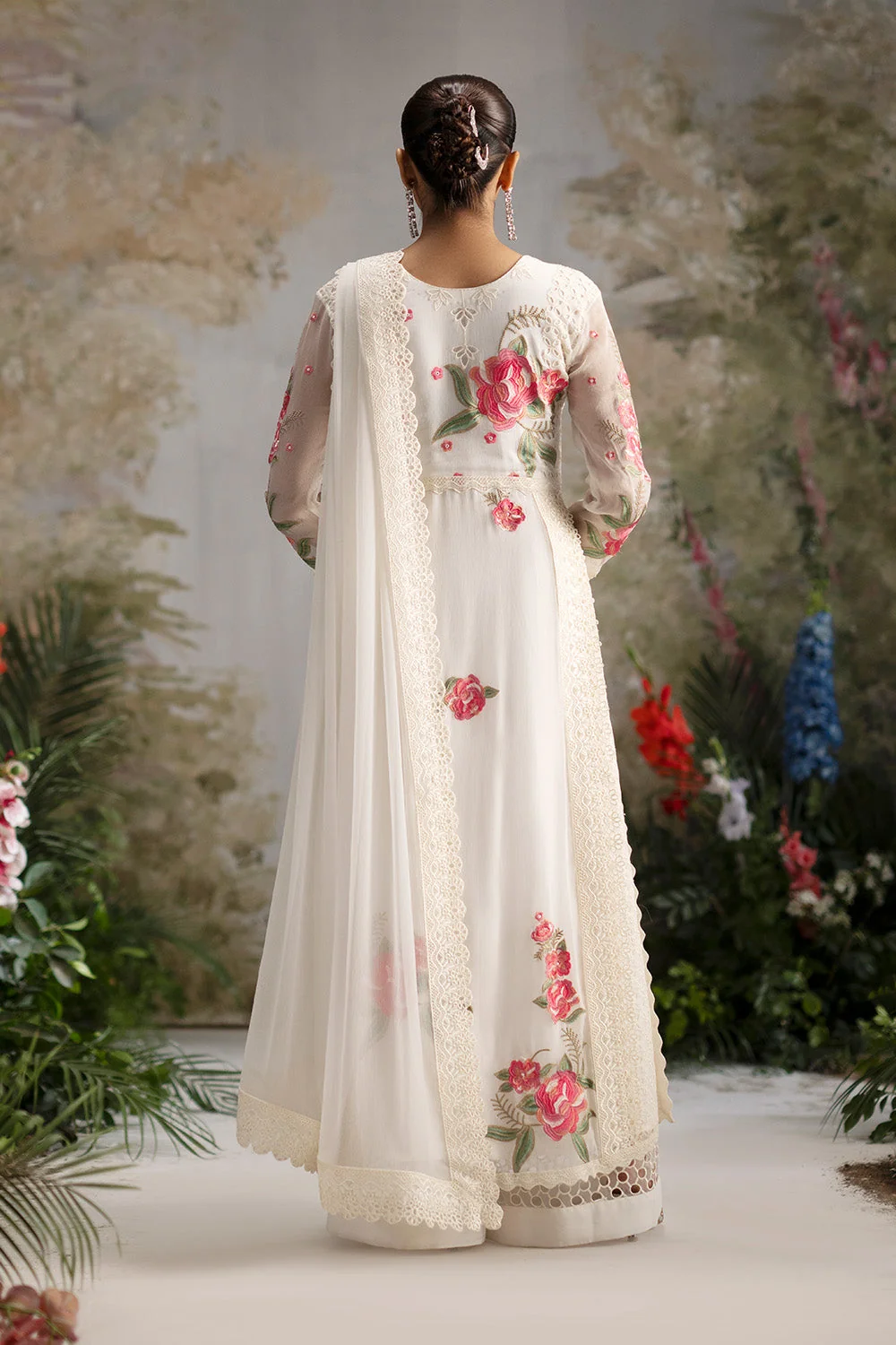 3-Piece-Embroiderd-Chiffon OLIVIA - FWU5694 - Image 5